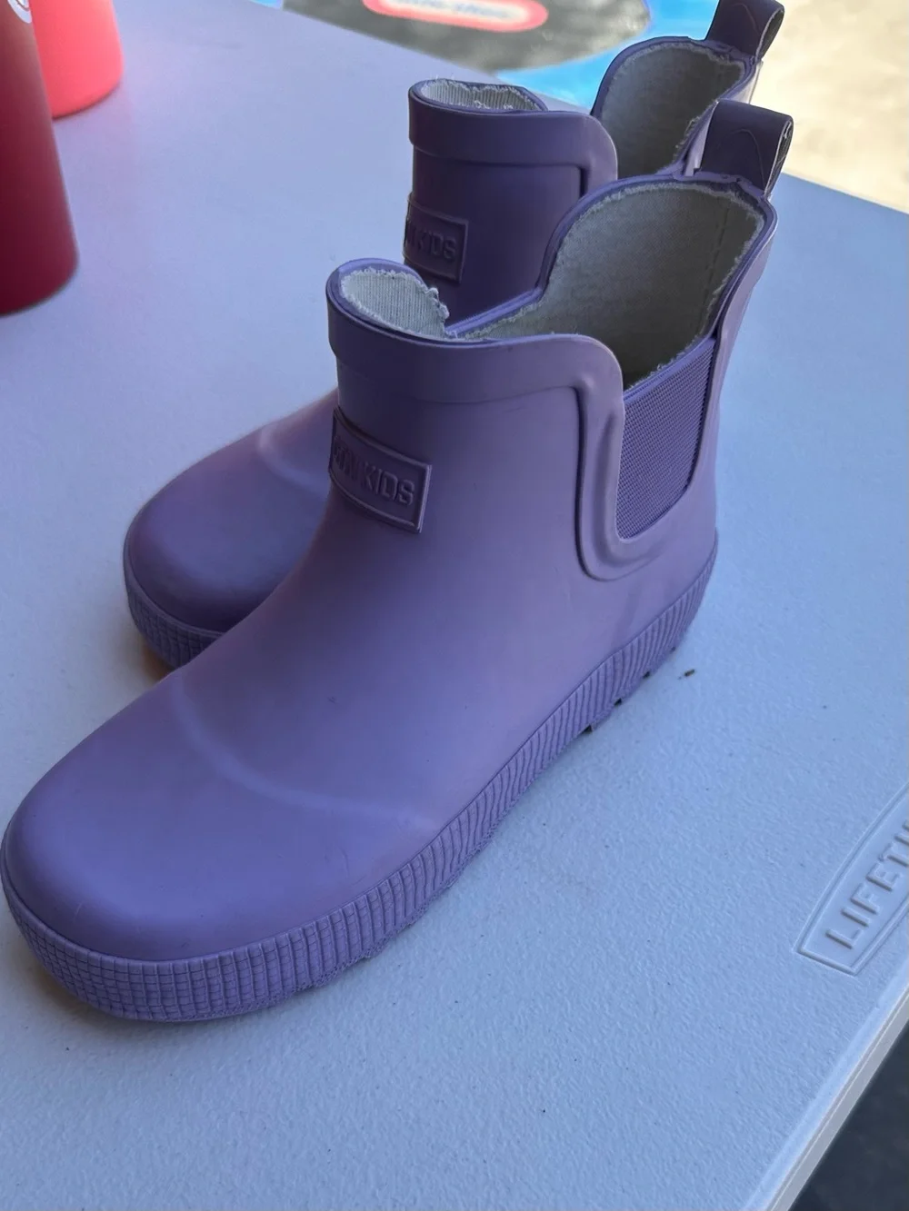Cotton On Kids Lavender Waterproof Rain Boots